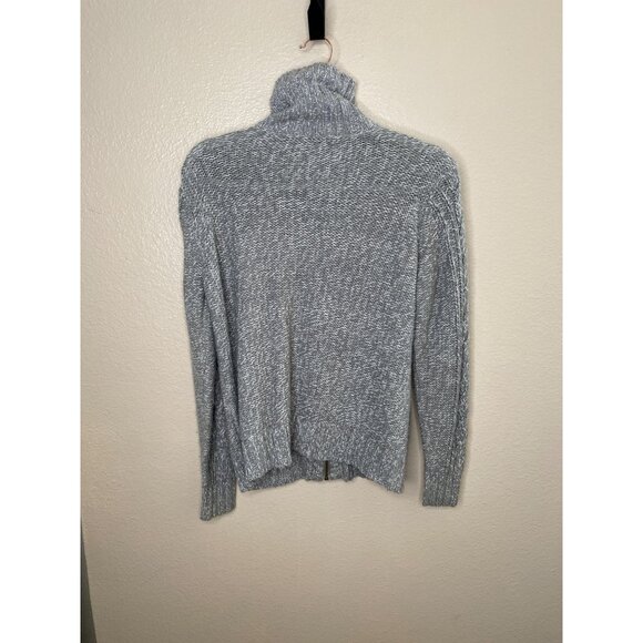 St. Johns Bay Petite Womens Gray Cable Knit Full-Zip Cardigan Sweater Size PL‎ - Picture 3 of 7